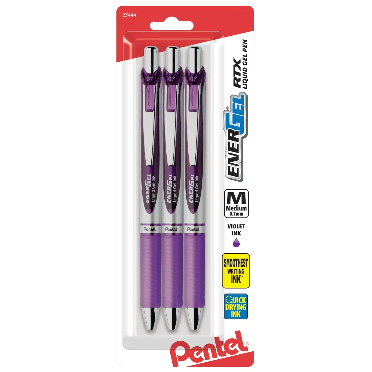Pentel EnerGel RTX Gel Pens 3 Pack | Smooth Liquid-Gel Ink for Precise Writing - main product image