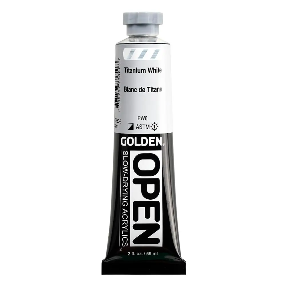 Golden Acrylic Paint Titanium White 2 fl. oz. | Slow-Drying, Extended Work Time - main product image