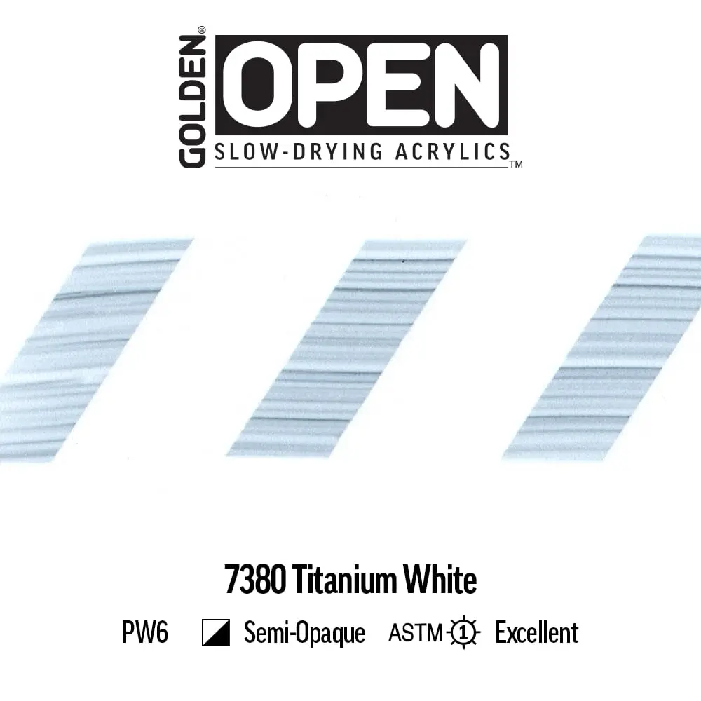 Golden Acrylic Paint Titanium White 2 fl. oz. | Slow-Drying, Extended Work Time - view 6