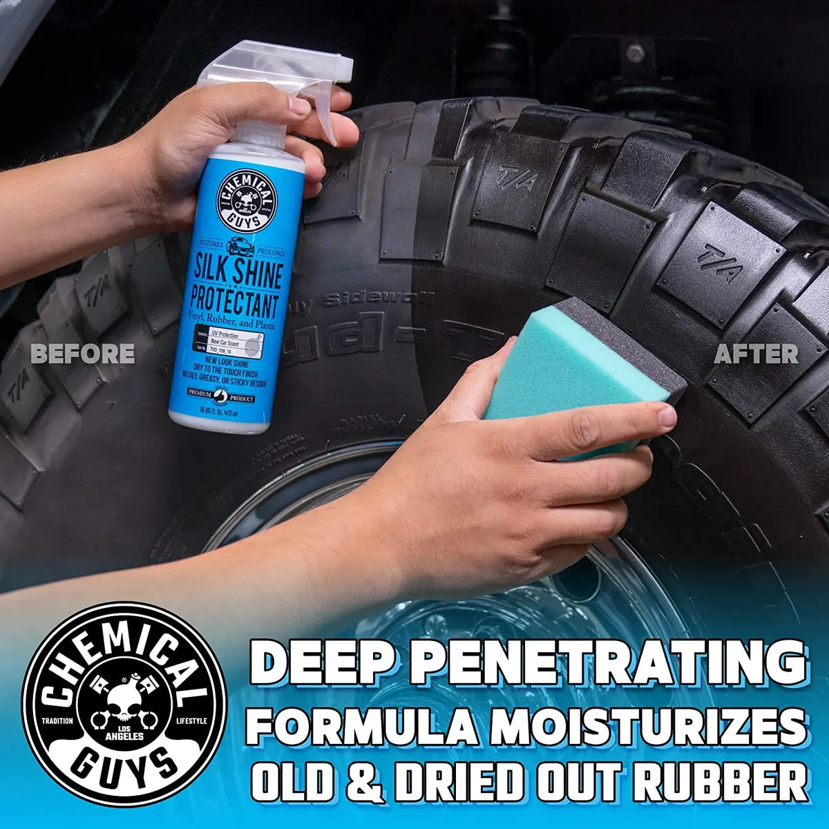 Chemical Guys Silk Shine Vinyl, Rubber & Trim Dressing 16 oz | Non-Greasy, Factory-Finish - view 8