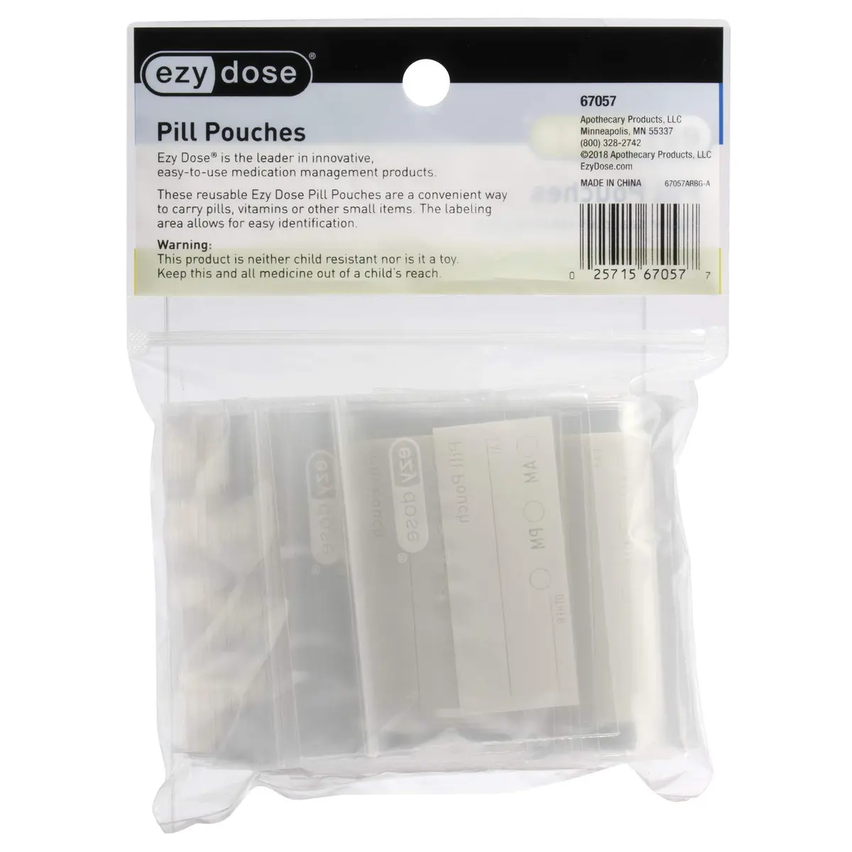 EZY DOSE Disposable Pill Pouches 100 Count (Pack of 1) | Zippered Seal Baggies for Travel & Daily Use - view 4