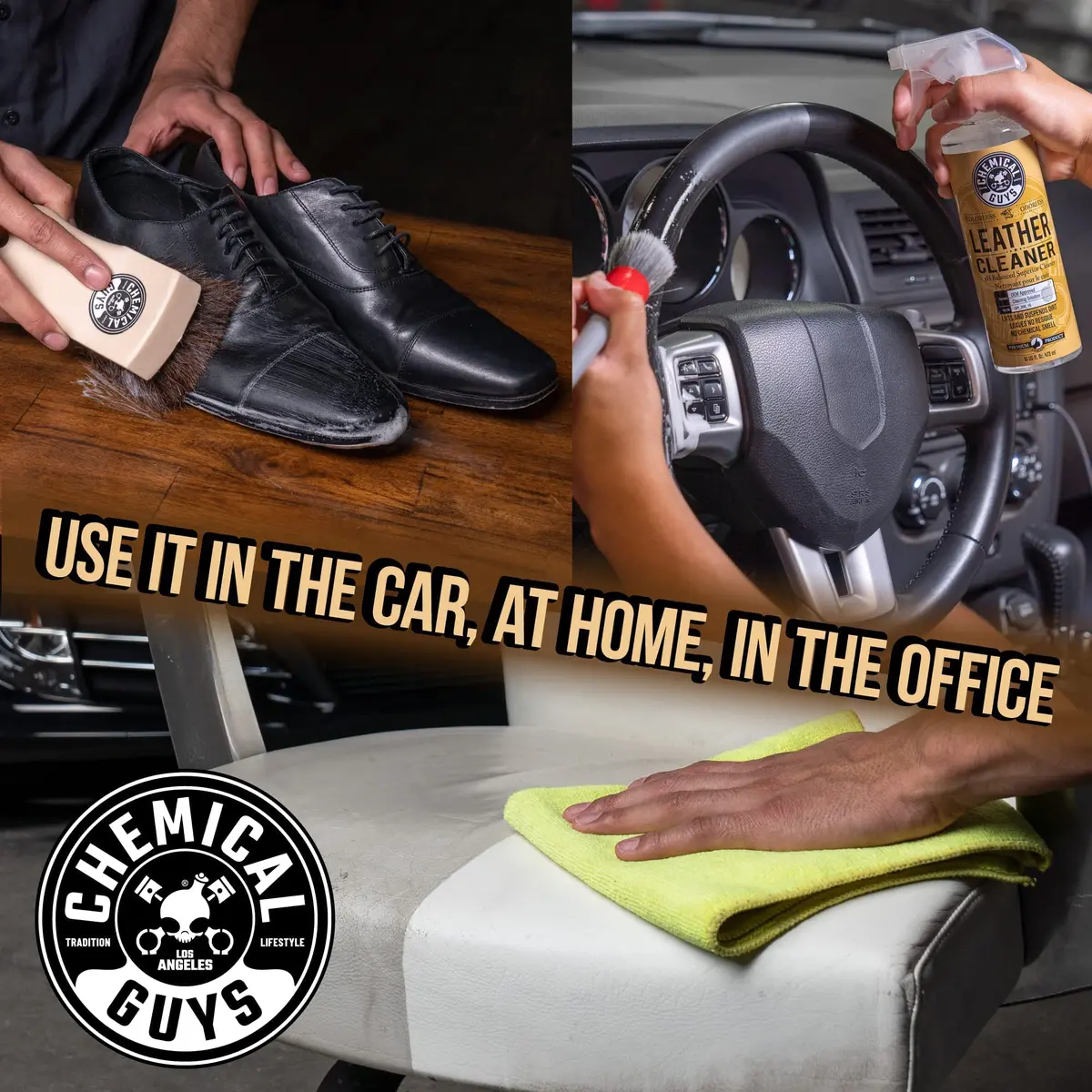 Chemical Guys Leather Cleaner & Conditioner Kit 2 x 16 oz (473 ml x 2) | pH-Balanced Formula for Cars & Home - view 4