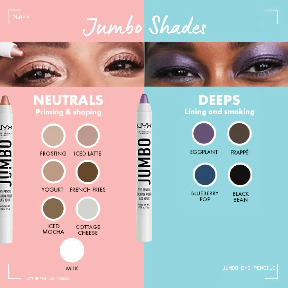 NYX PROFESSIONAL MAKEUP Jumbo Eye Pencil - 601 Black Bean (Black) | Blendable Eyeshadow Stick & Eyeliner - view 4