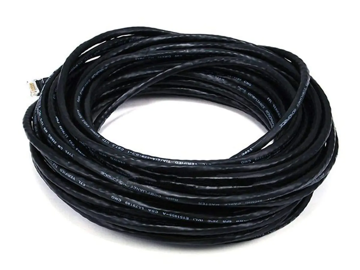 Monoprice 7ft (2.13m) Cat6 550MHz UTP Ethernet Bare Copper Network Cable - Blue | Gigabit Speeds - view 4