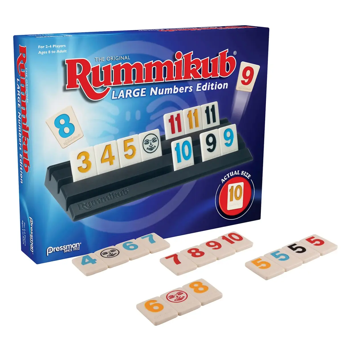 Pressman Rummikub Large Numbers Edition Tile Game | Easy to Learn, Strategy Focused, 106 Tiles - view 2