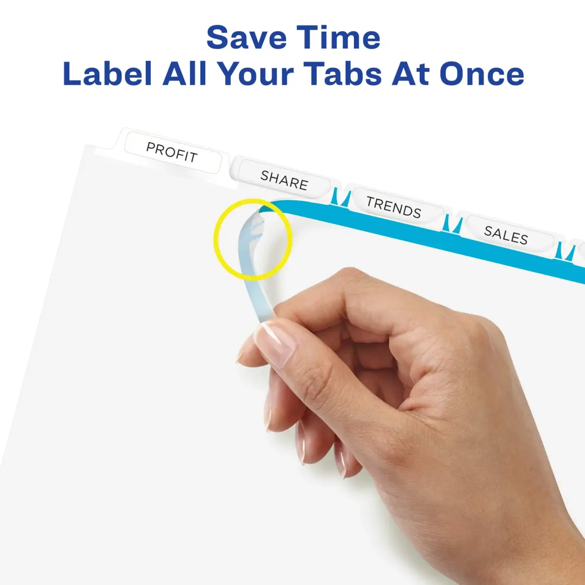 Avery Index Maker Clear Label Dividers, 5-Tab, Extra Wide, 1 Set | Organize Reports & Presentations - view 5