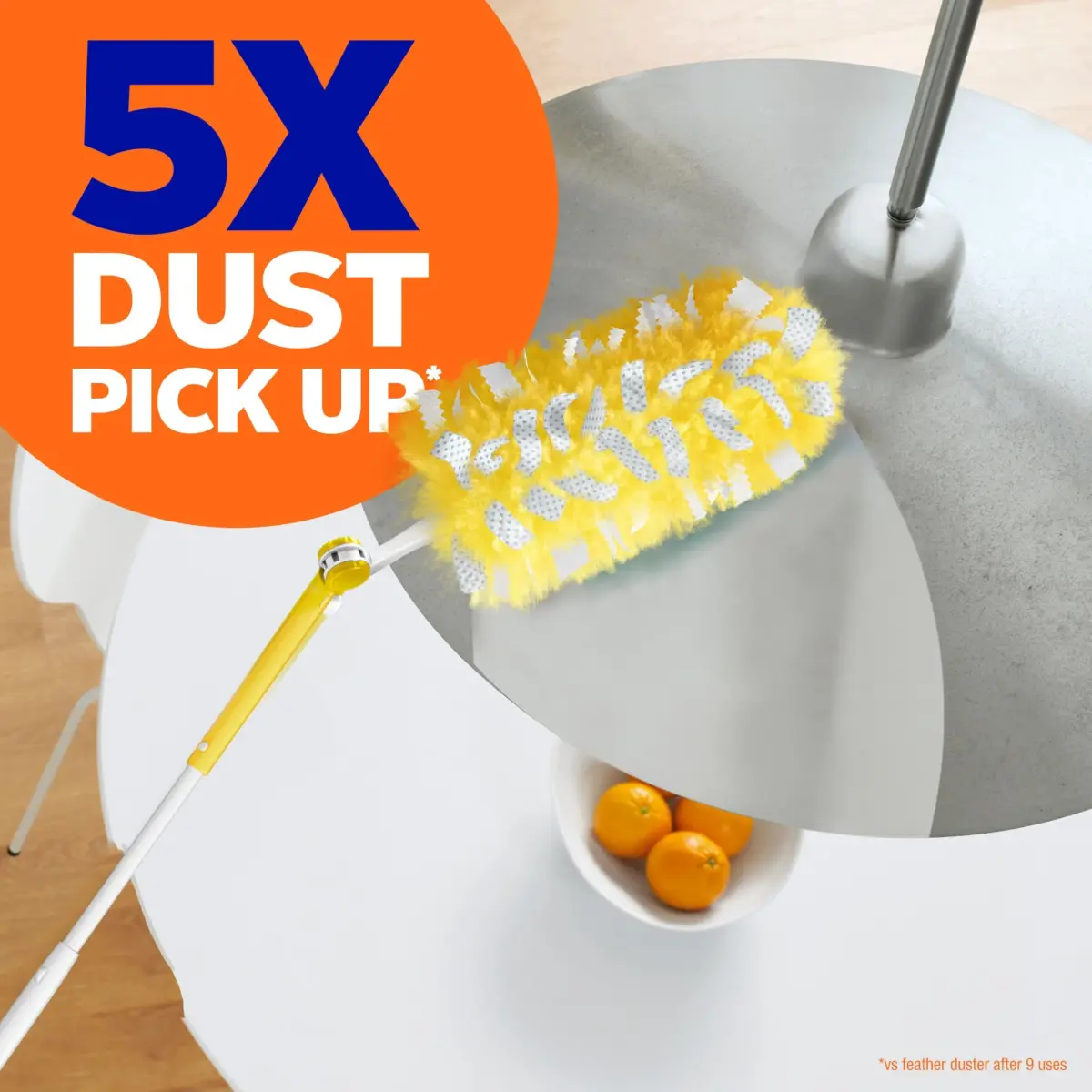 Swiffer Heavy Duty Duster Kit with 3 ft Extendable Handle & 3 Refills | Picks Up 5X More Dust Than Feather Duster - view 4