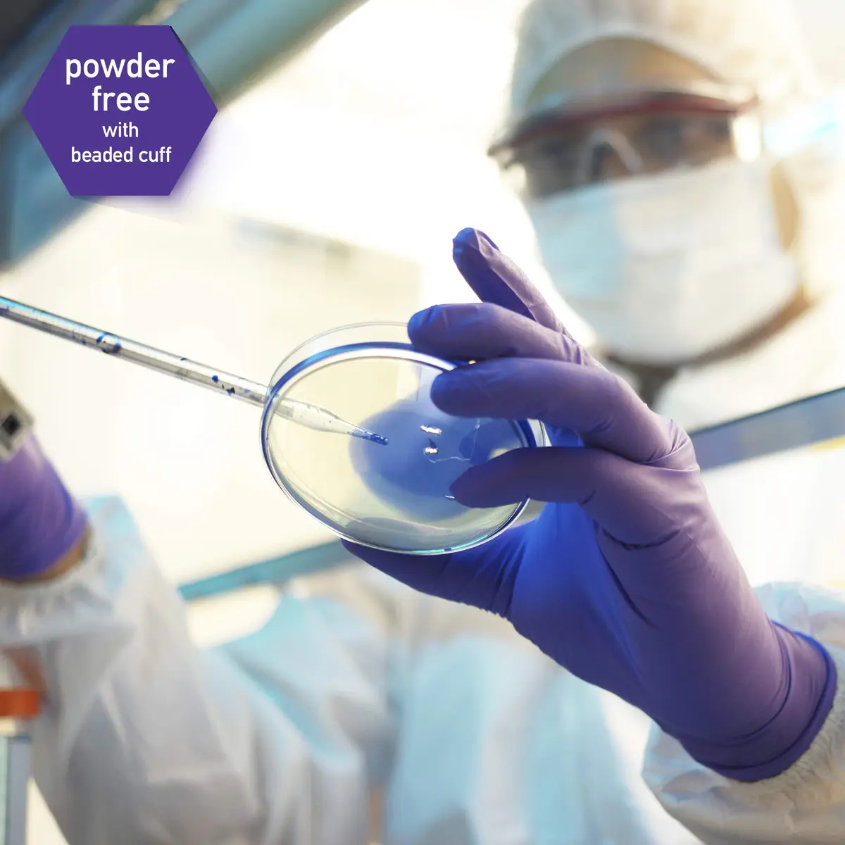 KIMTECH Purple Nitrile Exam Gloves Large 100 Count (9.5" Length, 5.9 Mil) | Superior Quality AQL 1.0 - view 5