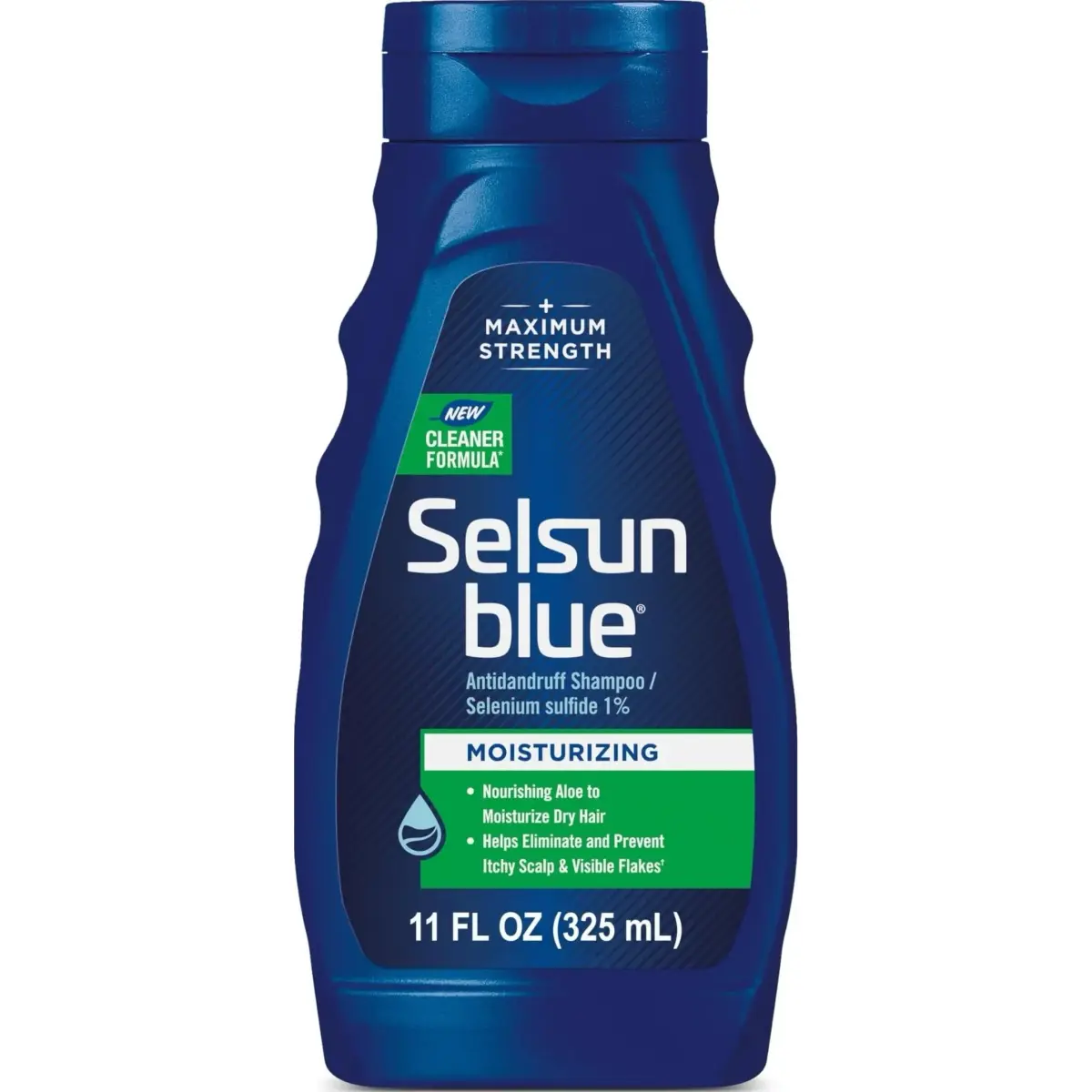 Selsun Blue Moisturizing Antidandruff Shampoo 325ml (11 fl. oz.) | Maximum Strength Scalp Treatment - main product image