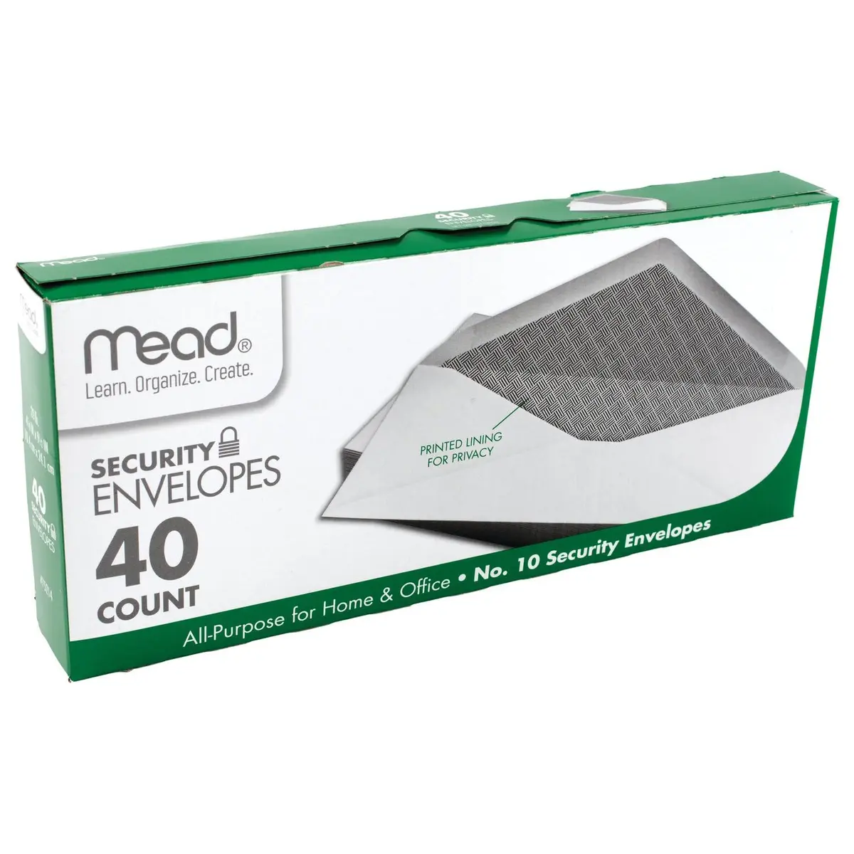 Mead #10 Envelopes Letter Size 4-1/8" x 9-1/2" | Privacy Security Lining - view 4