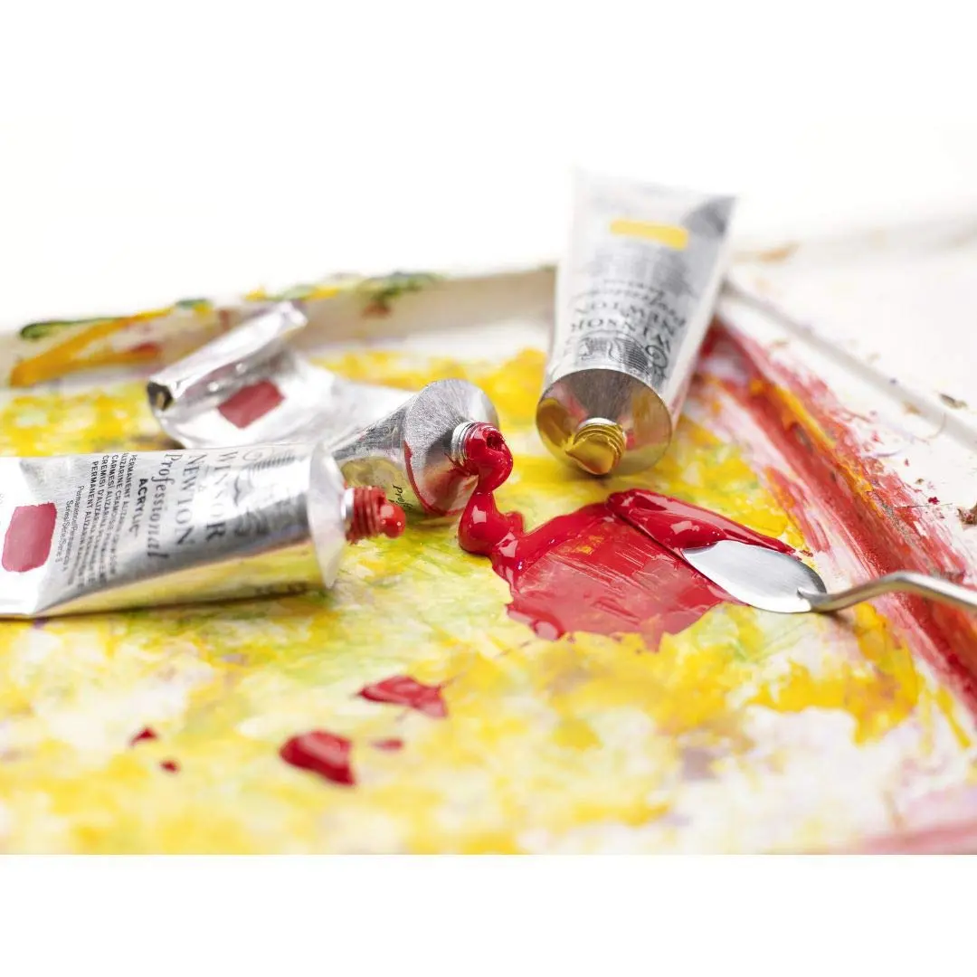 Winsor & Newton Professional Acrylic Paint Cadmium Lemon 60ml (2 Fl Oz) | ASTM D4236 Certified Opaque - view 4