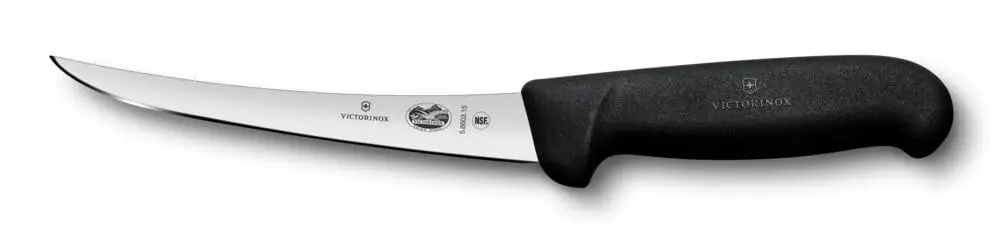 Victorinox 6 Inch Curved Fibrox Pro Boning Knife with Semi-stiff Blade | Swiss Made, Dishwasher Safe - main product image