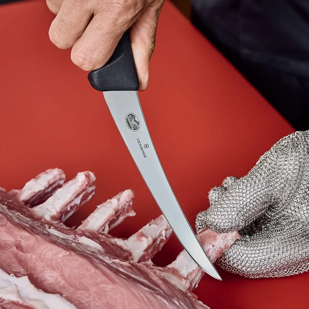 Victorinox 6 Inch Curved Fibrox Pro Boning Knife with Semi-stiff Blade | Swiss Made, Dishwasher Safe - view 3
