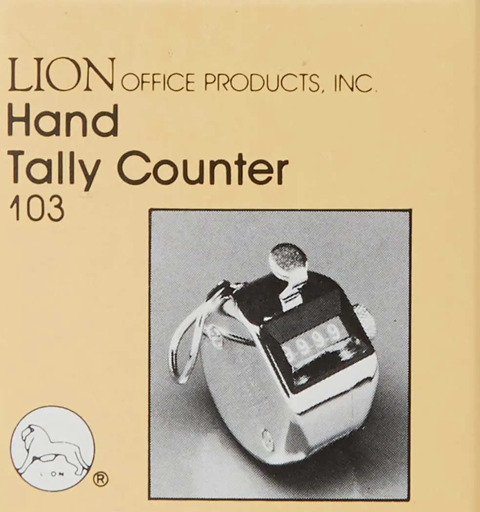 LION Pro-Line Heavy Duty Hand-Held Tally Counter 4-Digit | Reliable for Tracking - view 2