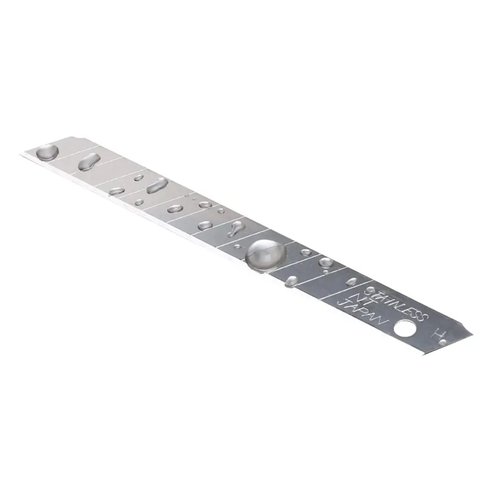 NT Cutter 9mm Stainless Steel Snap-Off Blades, 50-Blade Pack, 80mm Length | Rust-Resistant for Damp Conditions - main product image