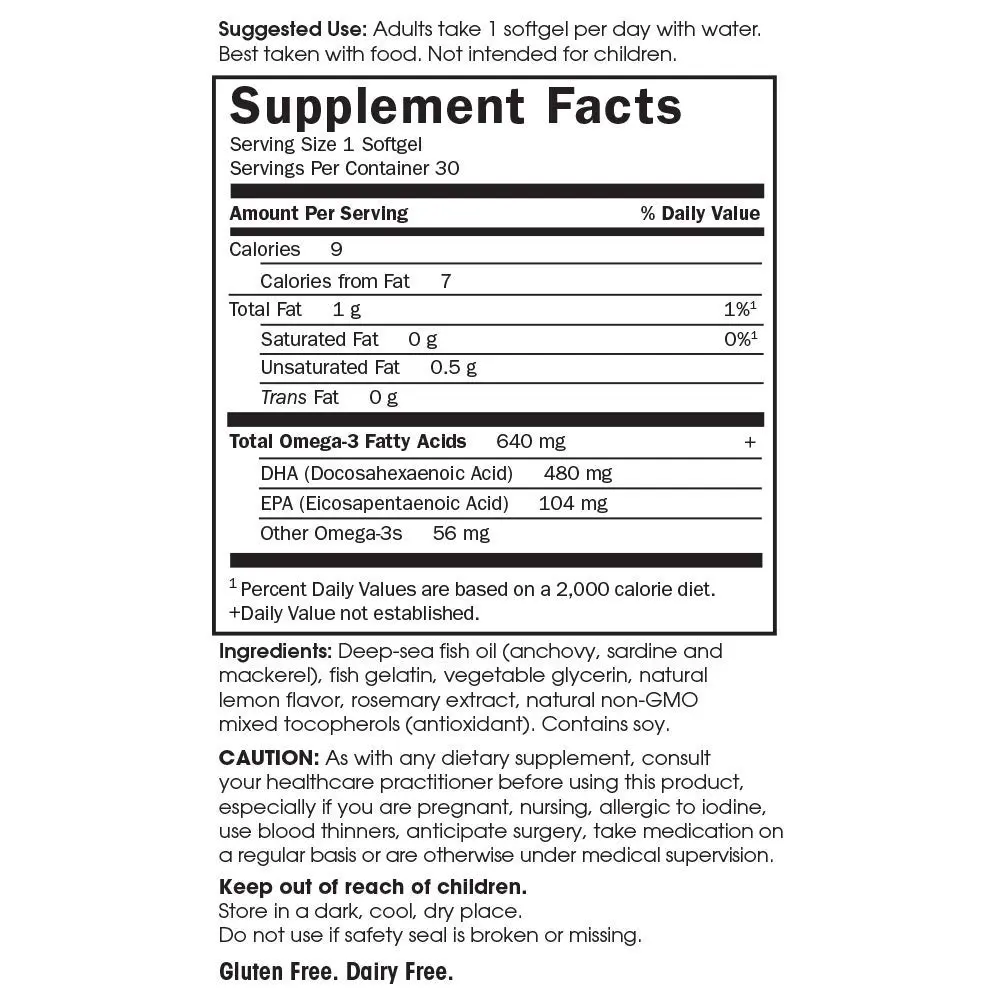 Garden of Life Minami Prenatal DHA Omega-3 Fish Oil 640mg DHA & 104mg EPA Lemon Flavored 30ct | Supports Baby's Brain Development & Maternal Health - view 5