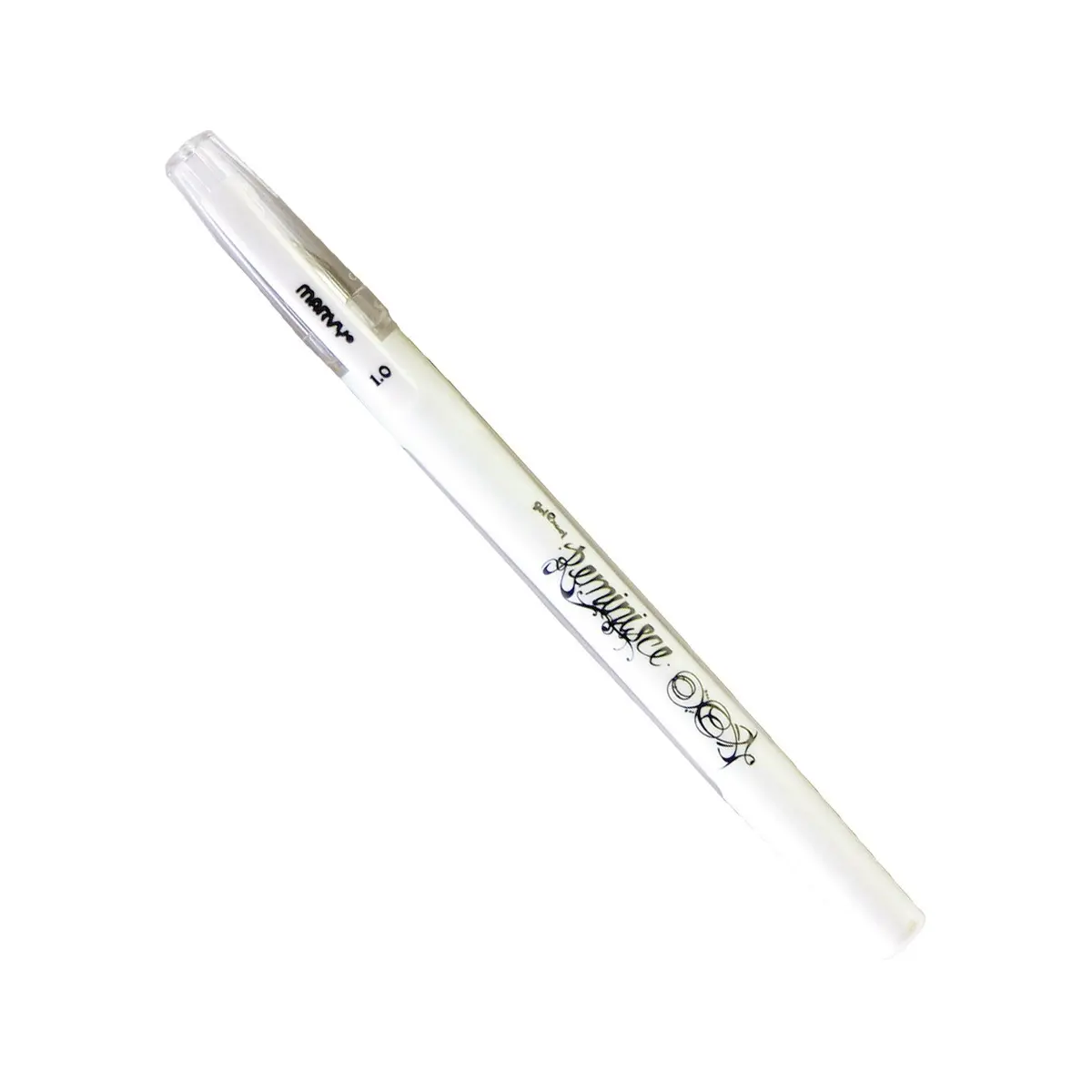 Marvy Uchida Reminisce Unique Smooth Gel Excel Pen, White | 1mm archival gel ink for scrapbooks & crafts - main product image