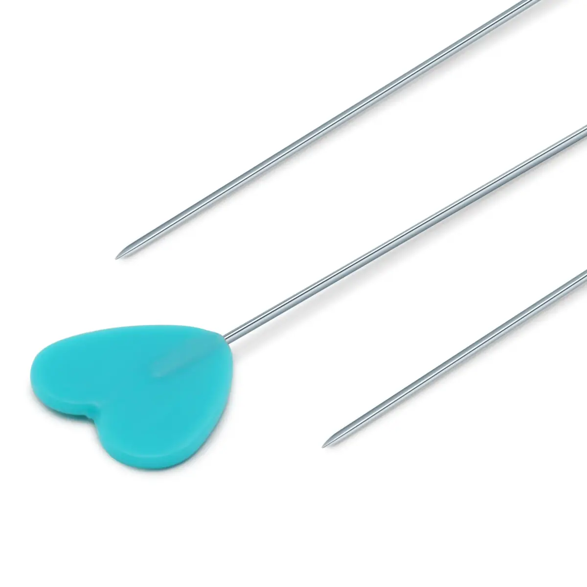 Dritz Decorative Flat Head Pins 2-Inch (50 mm) | Heart-Shaped Pins for Crafts - view 2