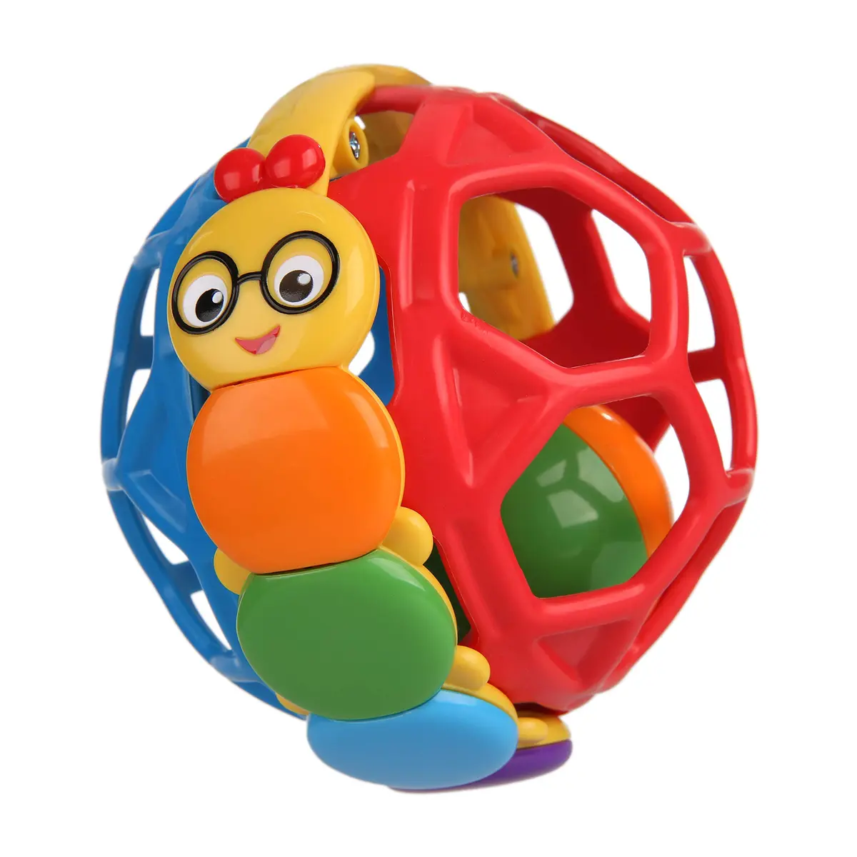 Baby Einstein Bendy Ball Easy Grasp Oball Rattle Toy 10.16 cm (4 Inches) | BPA-Free for Ages 3 Months+ - main product image