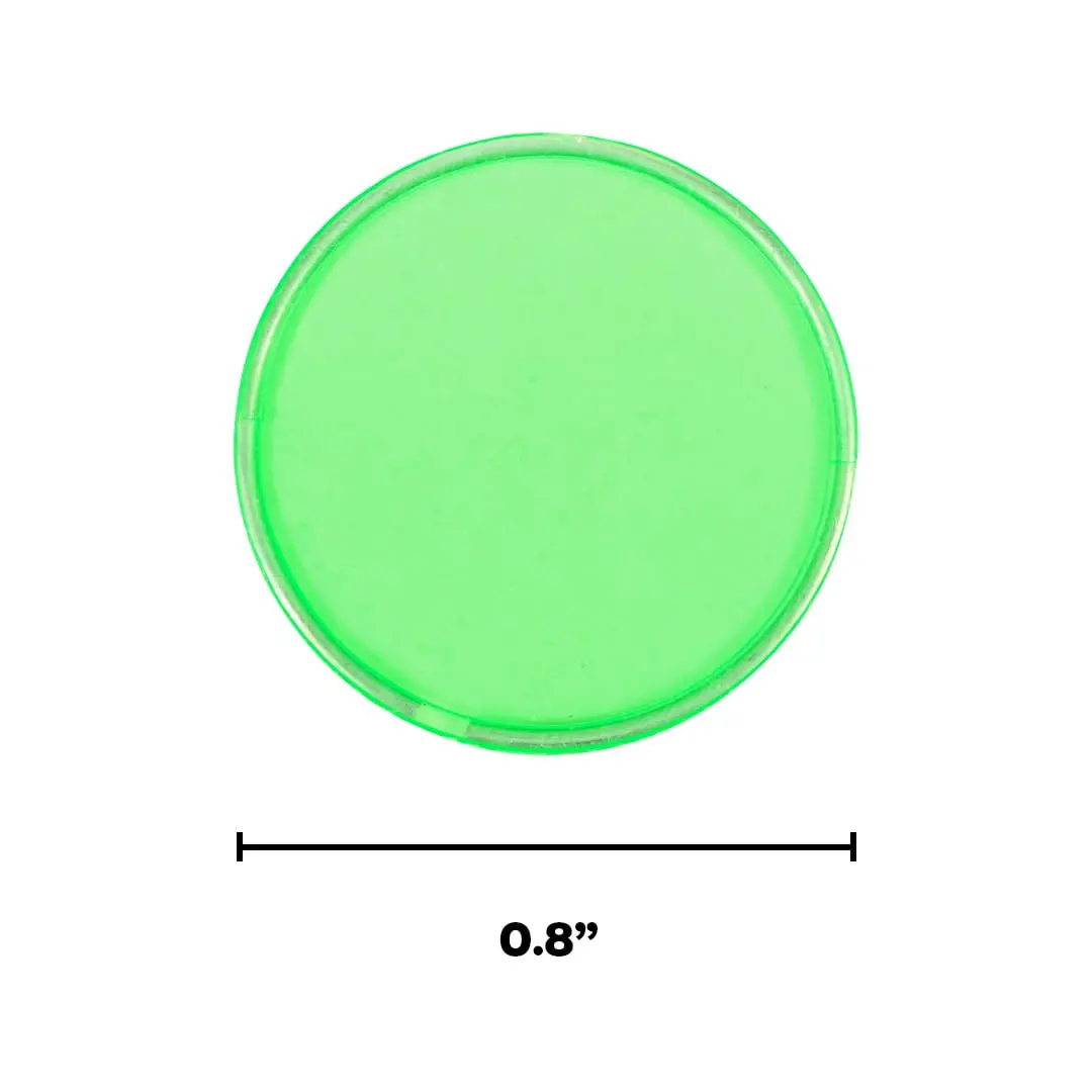 LEARNING ADVANTAGE Transparent Plastic Counters, Steel-Ringed, Set of 50 | Durable Assorted Color Counting Tools - view 3
