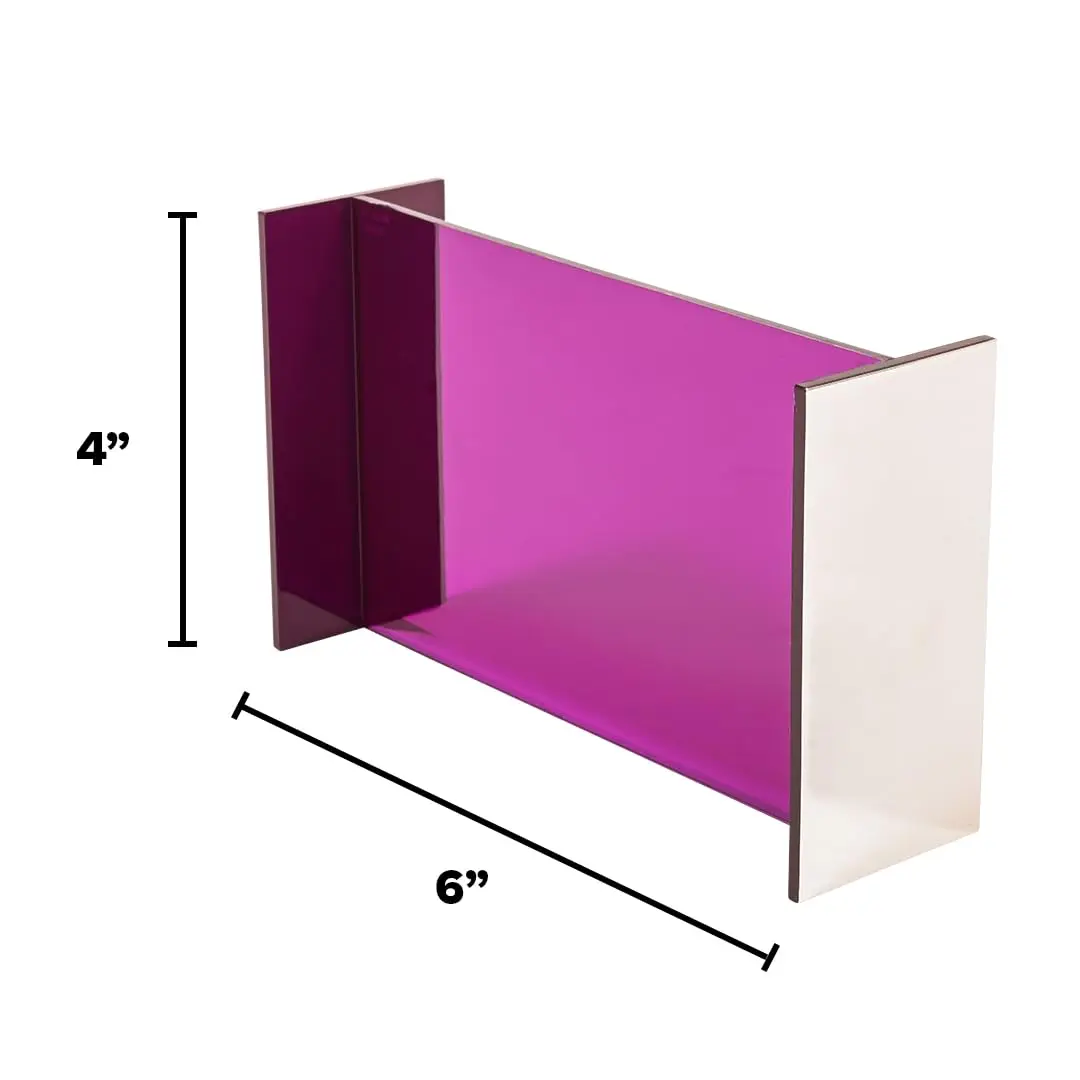 LEARNING ADVANTAGE Reflective GeoMirror 6"L x 4"W | Create Expert Drawings & Observe Reflections - view 3