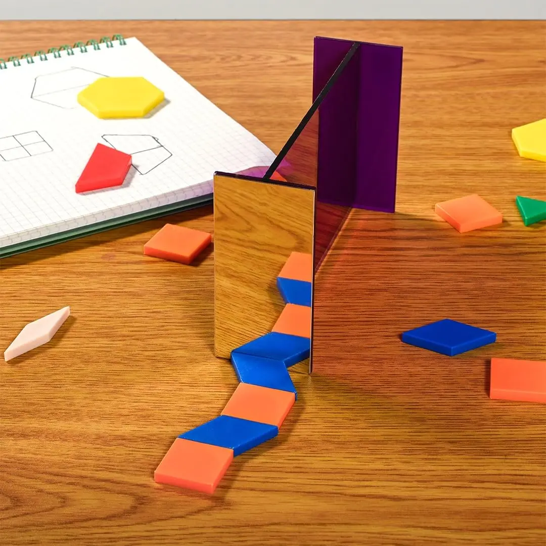 LEARNING ADVANTAGE Reflective GeoMirror 6"L x 4"W | Create Expert Drawings & Observe Reflections - view 4