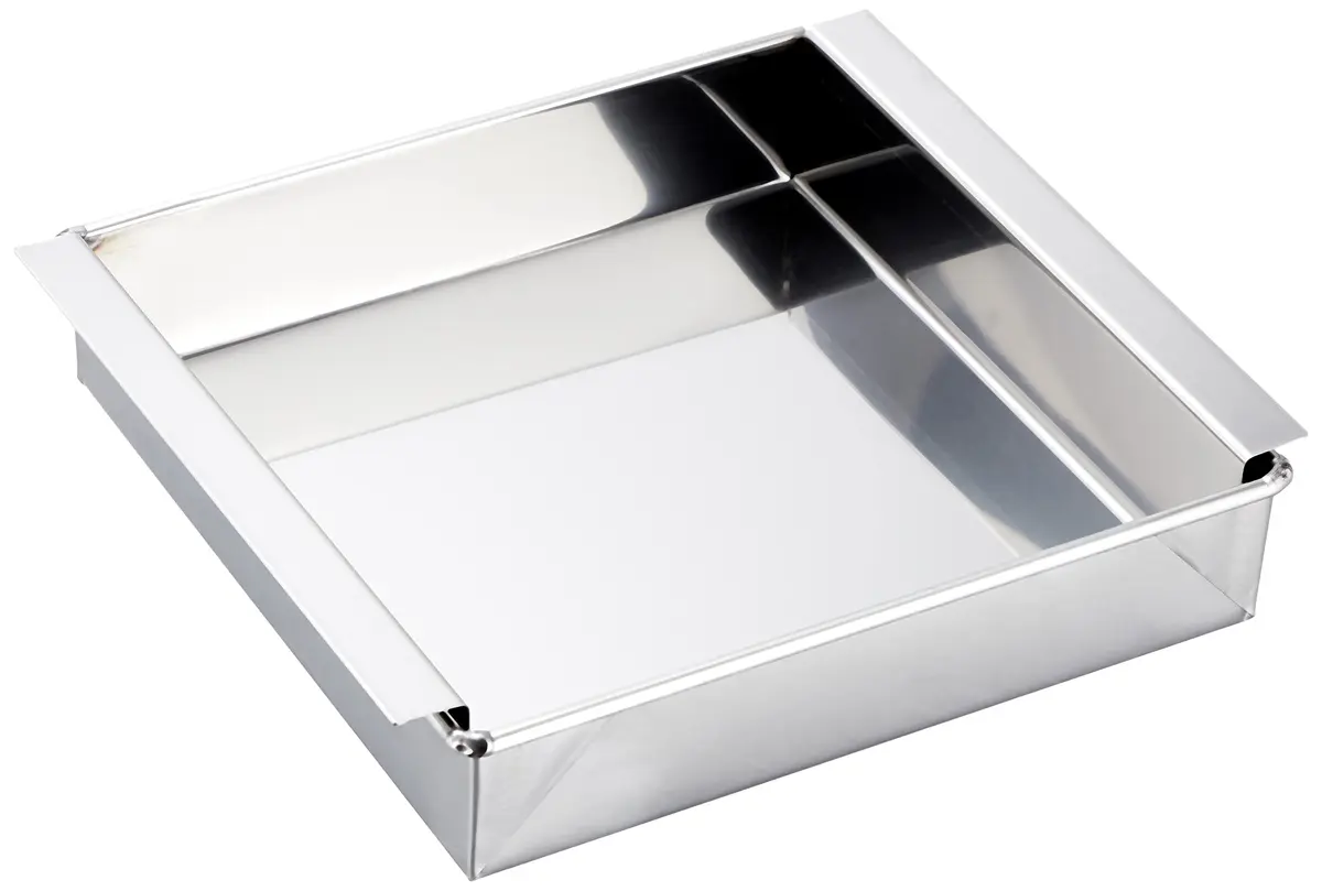 TKG遠藤商事 Egg Tofu Agar Jelly Mold, Square, Stainless Steel, 33cm | Hygienic Egg Tofu Mold, Rust-Resistant - main product image