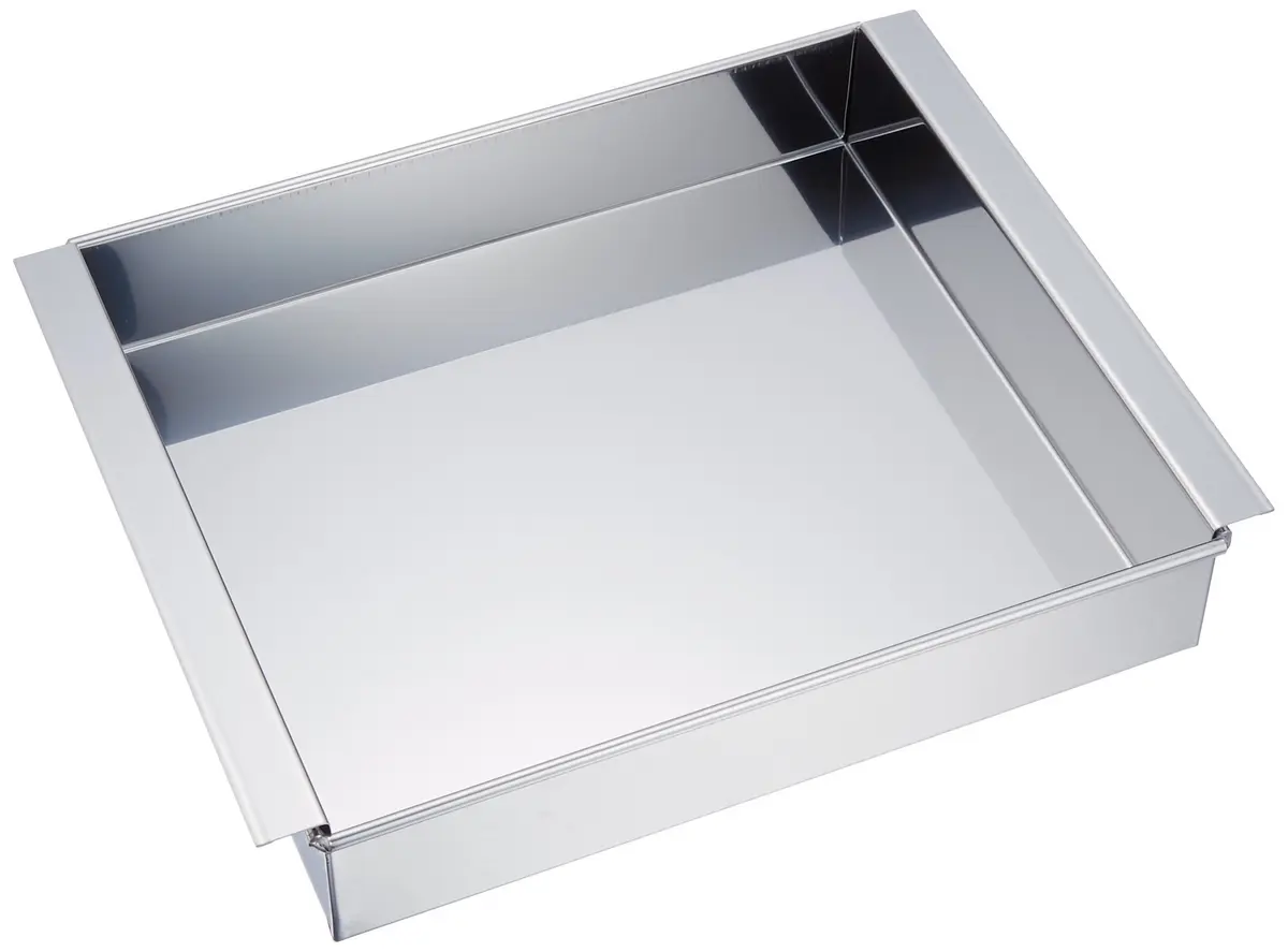 TKG遠藤商事 Egg Tofu Agar Jelly Mold, Rectangular, Stainless Steel, 21cm | Hygienic Egg Tofu Mold - main product image