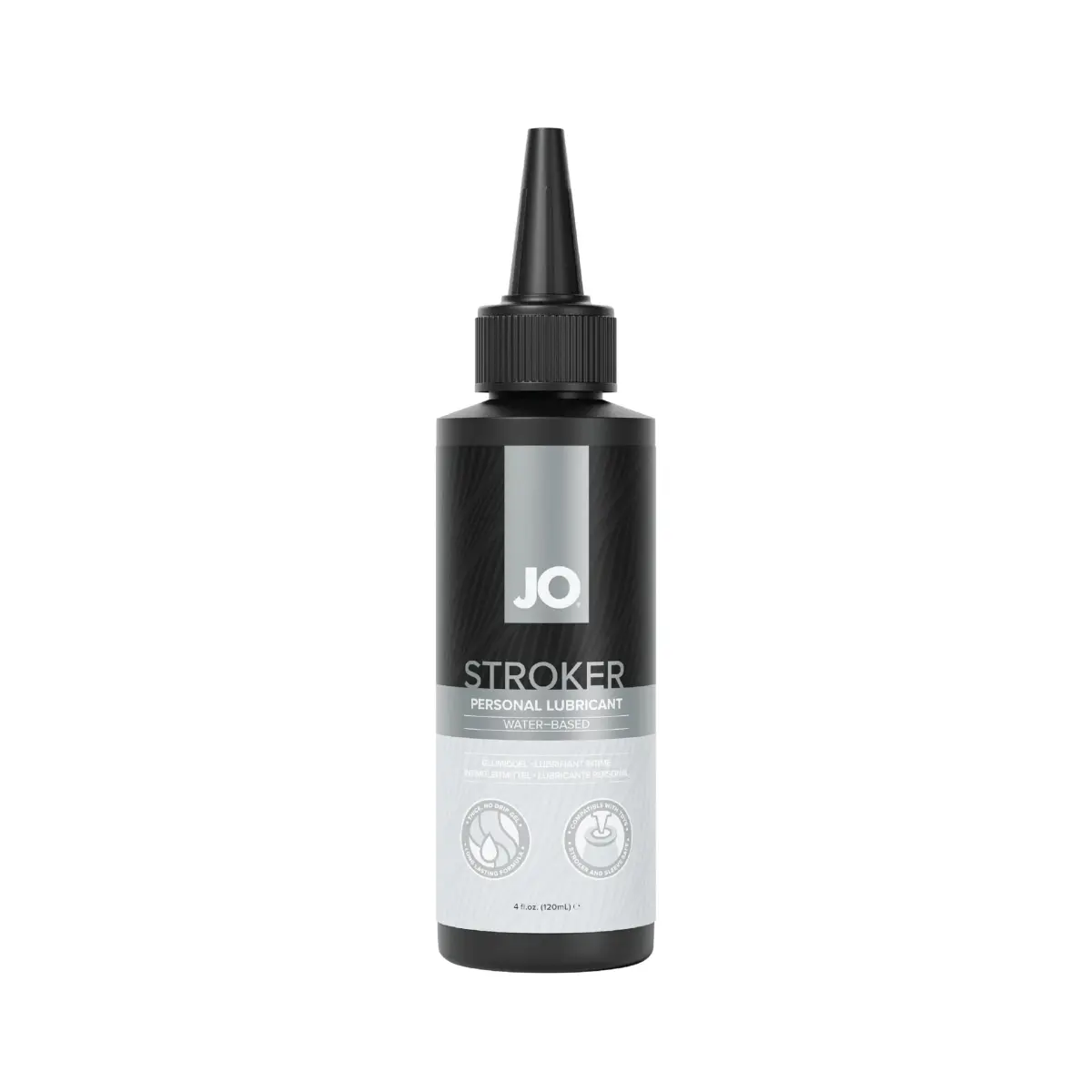 JO Water Based Stroker Lube 120ml (4 fl oz) | Thick Cushioned Glide for Male Toys - main product image