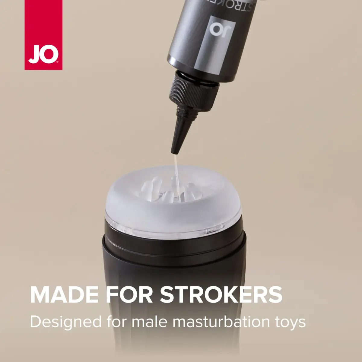 JO Water Based Stroker Lube 120ml (4 fl oz) | Thick Cushioned Glide for Male Toys - view 4