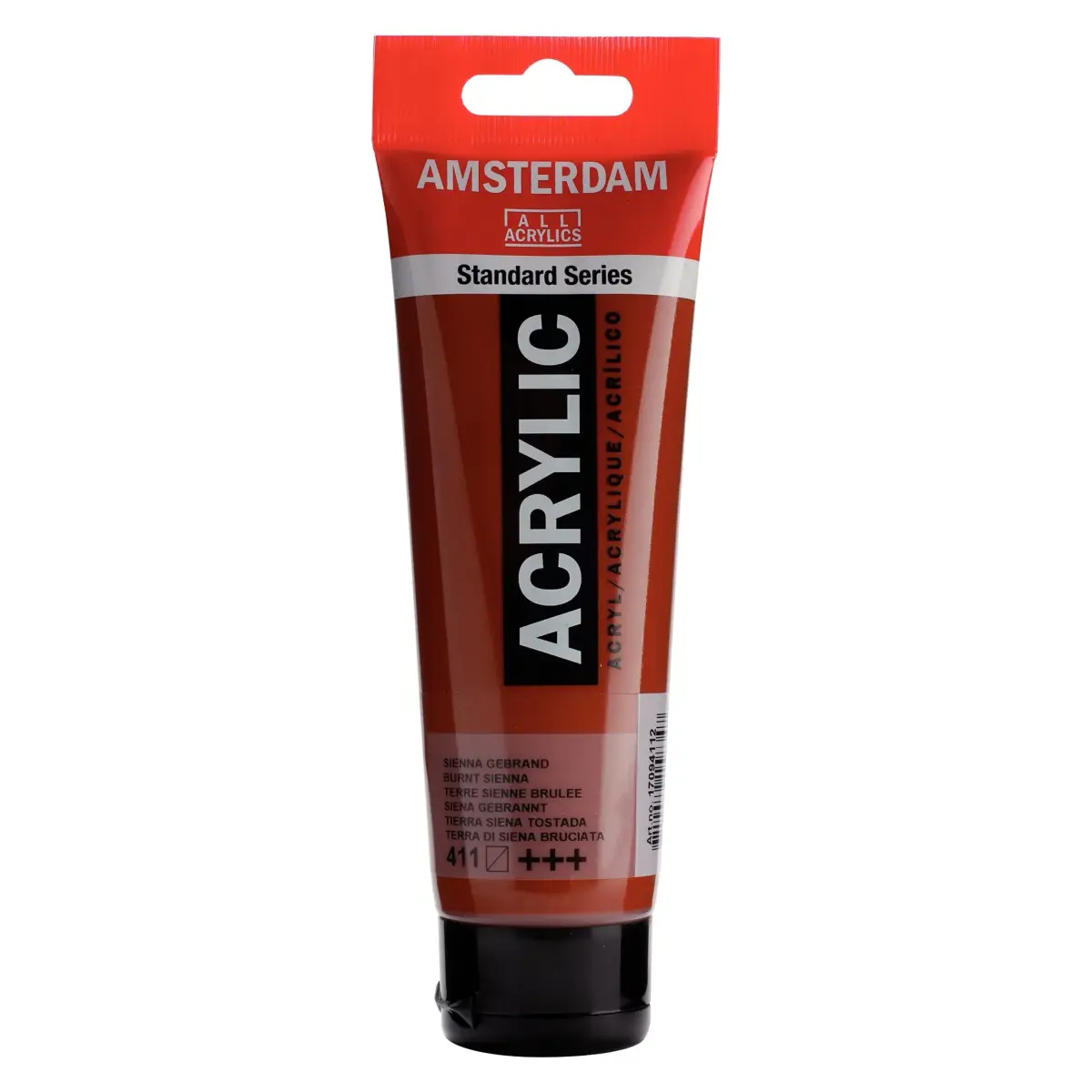 Amsterdam Royal Talens Standard Series Acrylic Paint 120ml (4.06 Fl Oz) Burnt Sienna | Artist Grade, Lightfast & Alkali Resistant - main product image