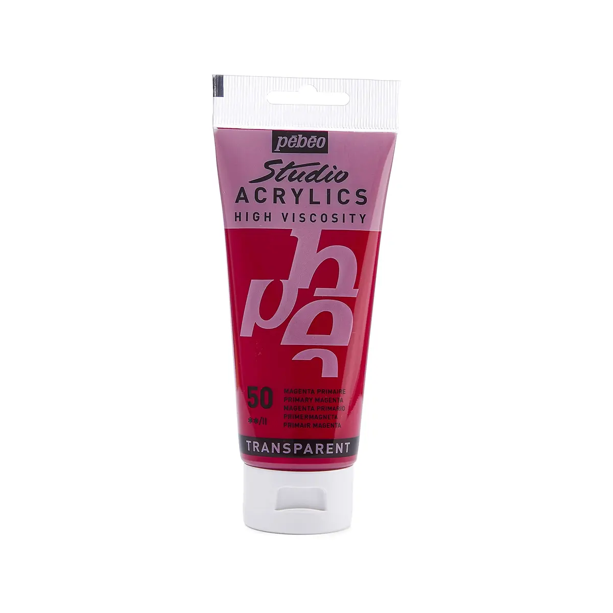PEBEO Acrylic Fine Studio Acrylics Primary Magenta 100ml (3.38oz) | High Viscosity, Matte Finish for Art & Craft - main product image