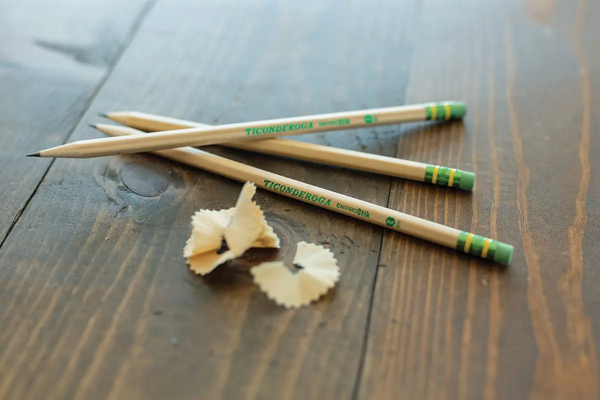 Ticonderoga Envirostik Wood-Cased Pencils #2 HB Soft Natural 12 Count | Smooth Writing & Clean Corrections - view 7