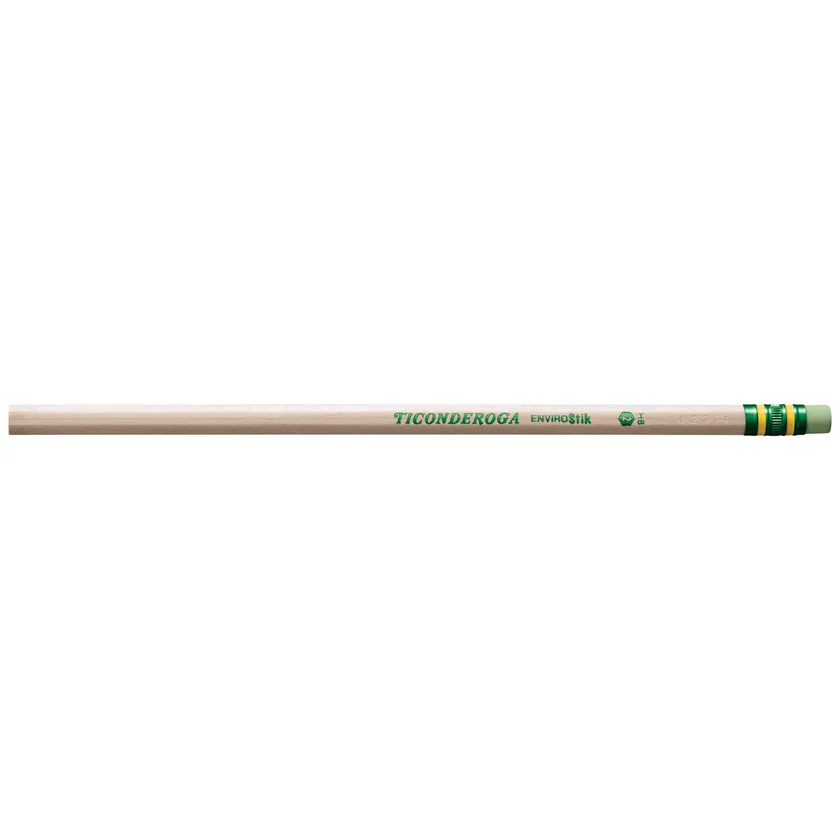 Ticonderoga Envirostik Wood-Cased Pencils #2 HB Soft Natural 12 Count | Smooth Writing & Clean Corrections - view 3
