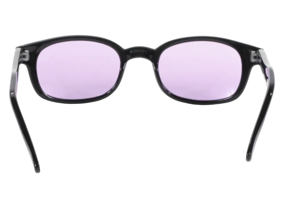 Pacific Coast Original KD's Biker Sunglasses Black Frame/Purple Lens | Wrap-Around UV Protection - view 7