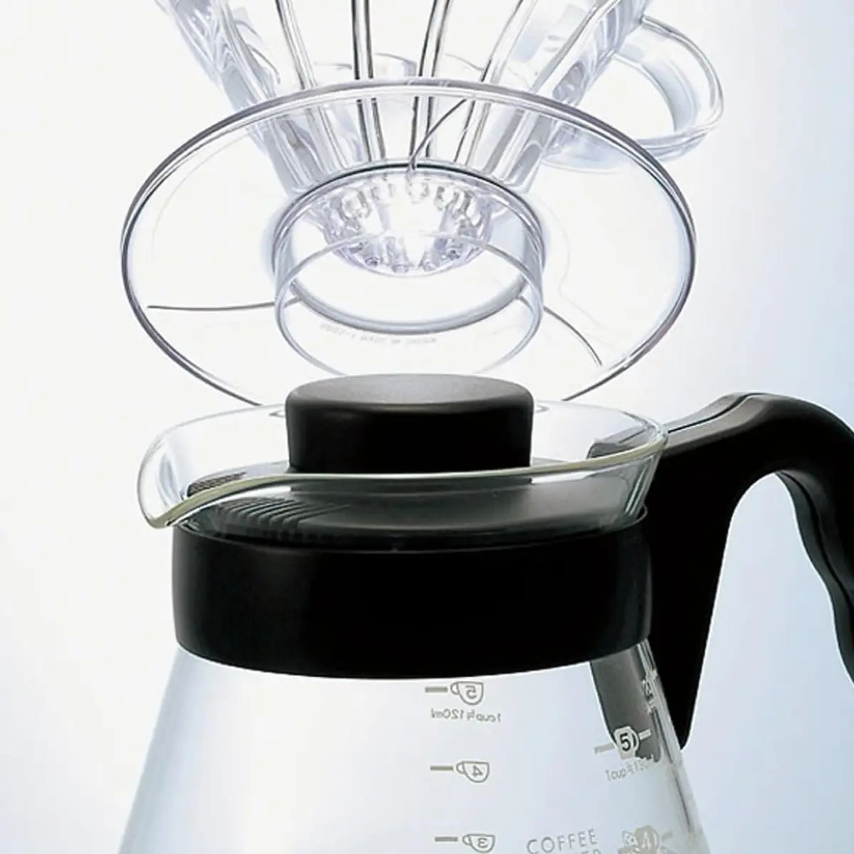 HARIO V60 Glass Coffee Server 1000ml | Heatproof Borosilicate, Japanese Design, 1-6 Cups - view 4