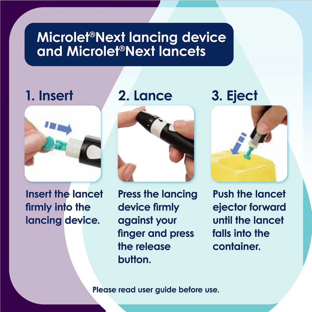 Ascensia MICROLET Lancets for Blood Glucose Testing, 100 Count | Smooth & Gentle, Sterile, Compatible with MICROLET Devices - view 3