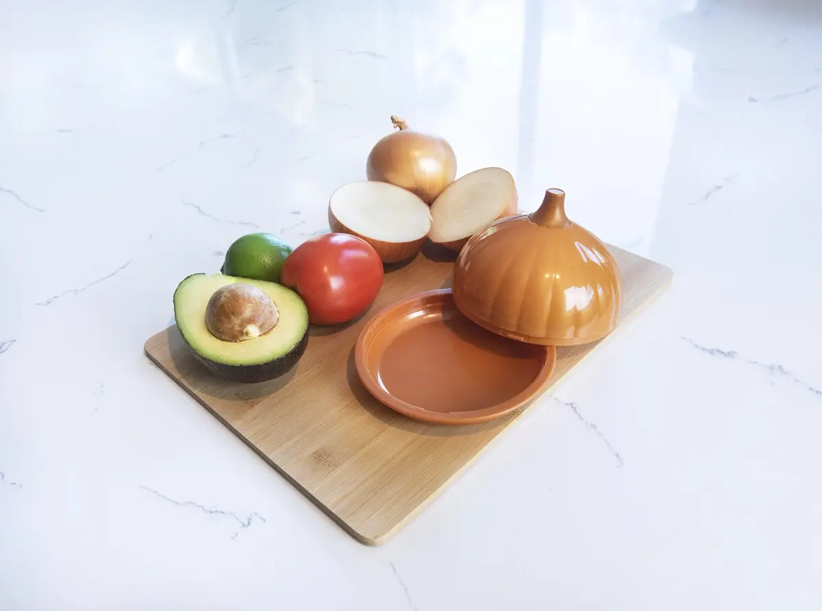 Joie Fresh Pod Onion Storage Container | Keeps Half Onion Flavorful & Firm, BPA-Free, Dishwasher Safe - view 2
