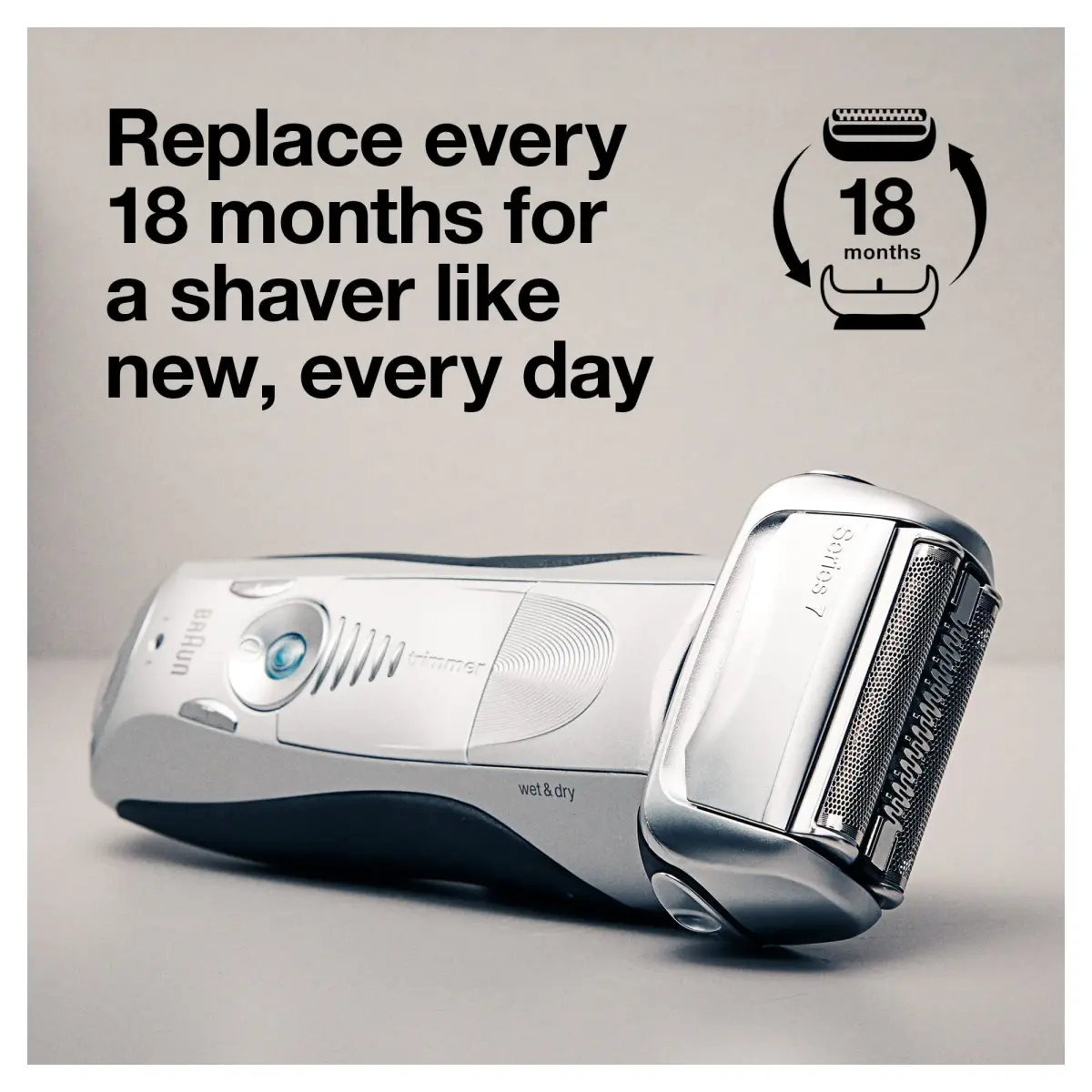 Braun Series 7 70S Replacement Shaver Head Cassette | 24.41g (0.86oz) - view 4