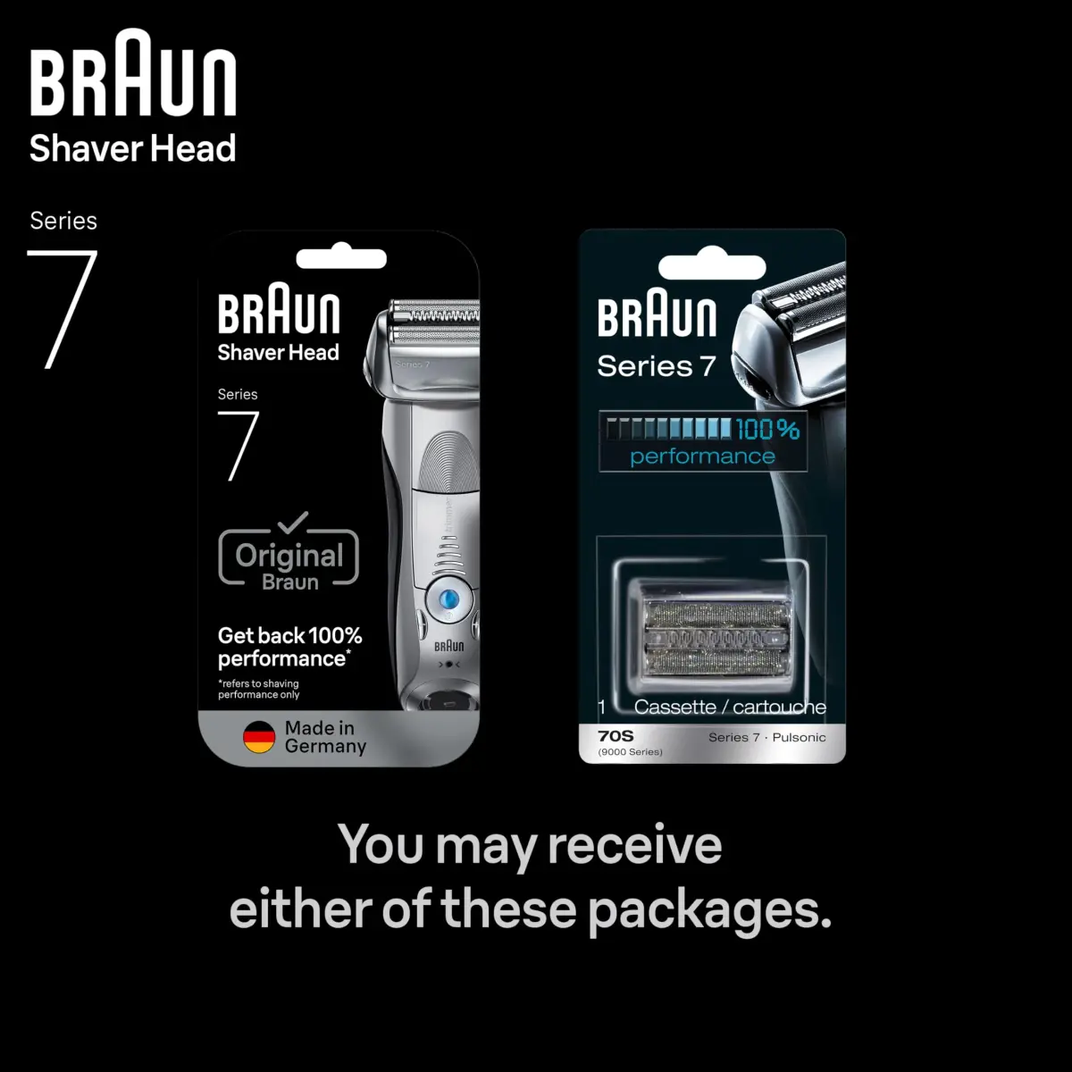 Braun Series 7 70S Replacement Shaver Head Cassette | 24.41g (0.86oz) - view 8
