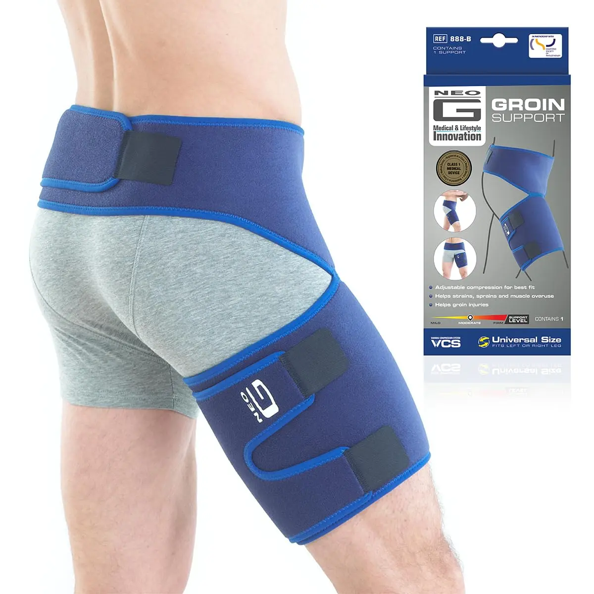 Neo-G Groin Support for Men and Women | Adjustable Compression for Groin Strains & Arthritis Relief - main product image
