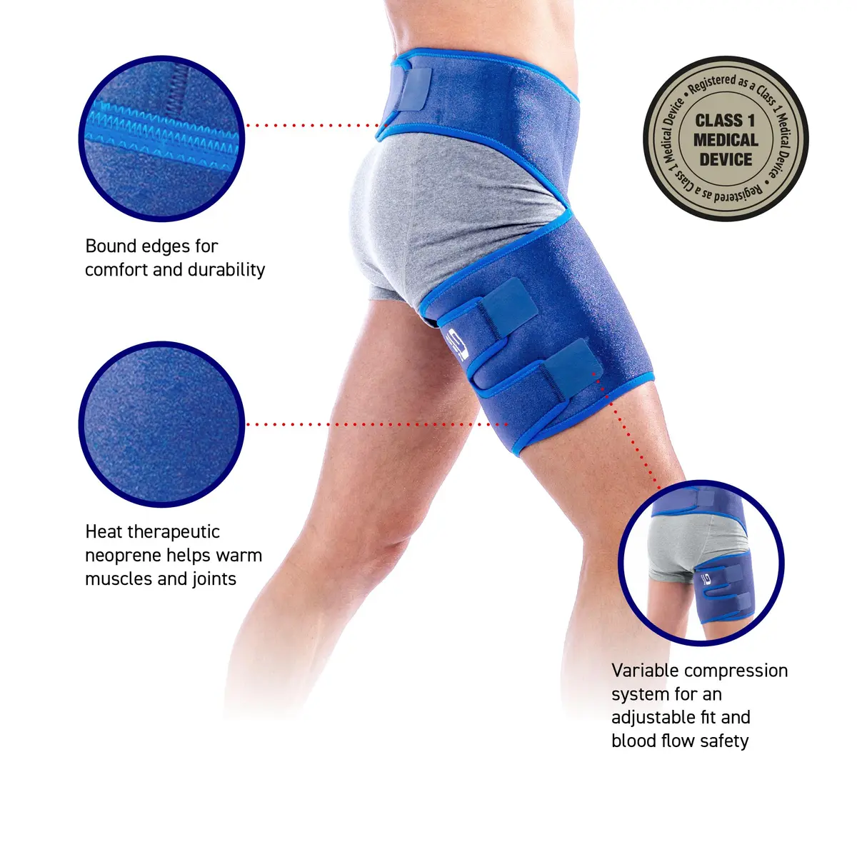 Neo-G Groin Support for Men and Women | Adjustable Compression for Groin Strains & Arthritis Relief - view 2