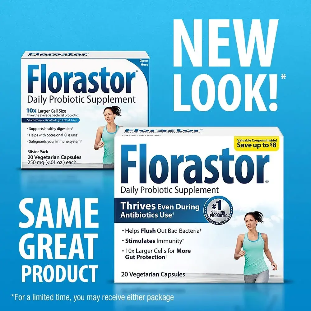 Florastor Probiotic Capsules 20 Count | Digestive & Immune Health Support - view 5