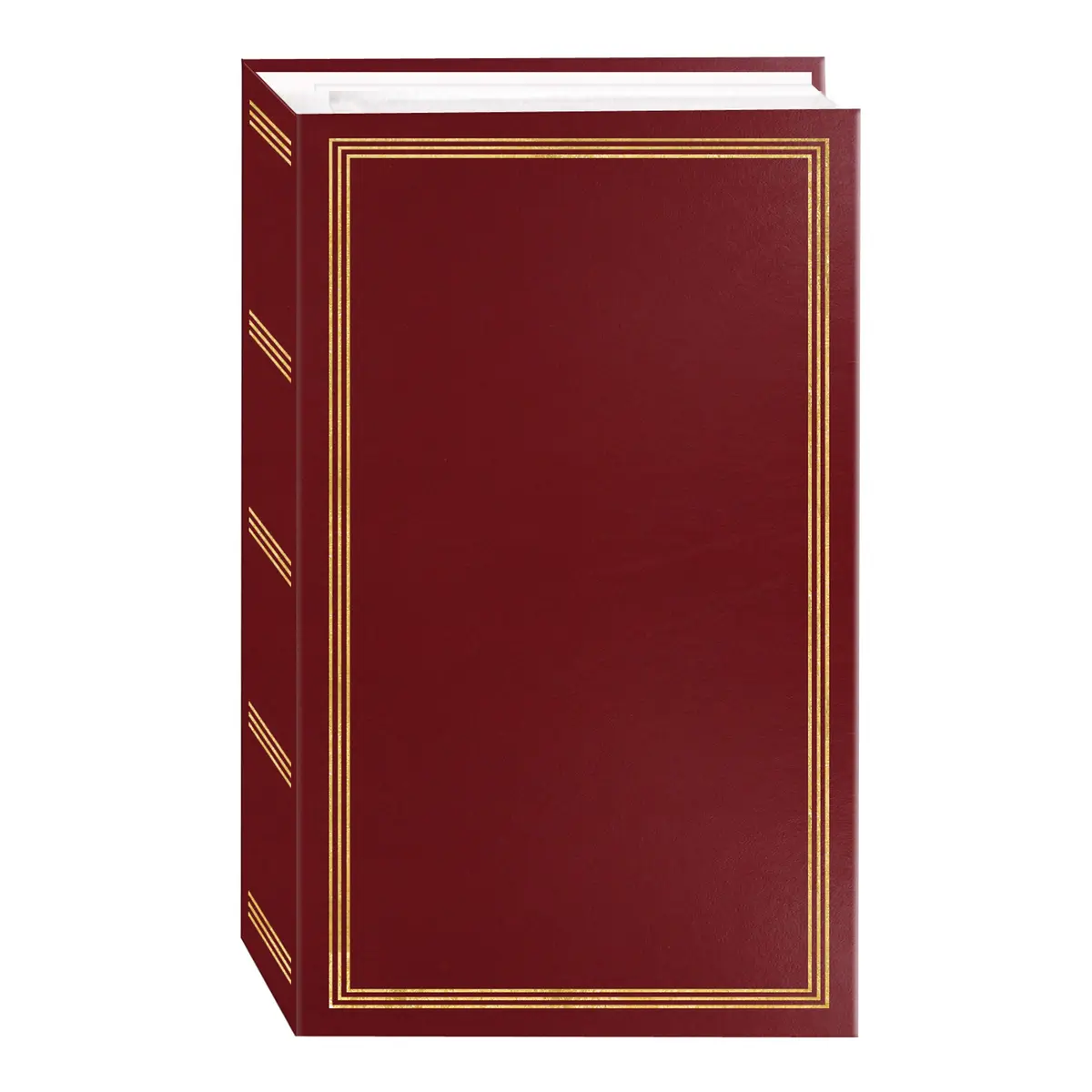 Pioneer Photo Albums 504-Photo 4x6 inch Bookshelf Album Burgundy Red | Archival Acid-Free Pockets - main product image