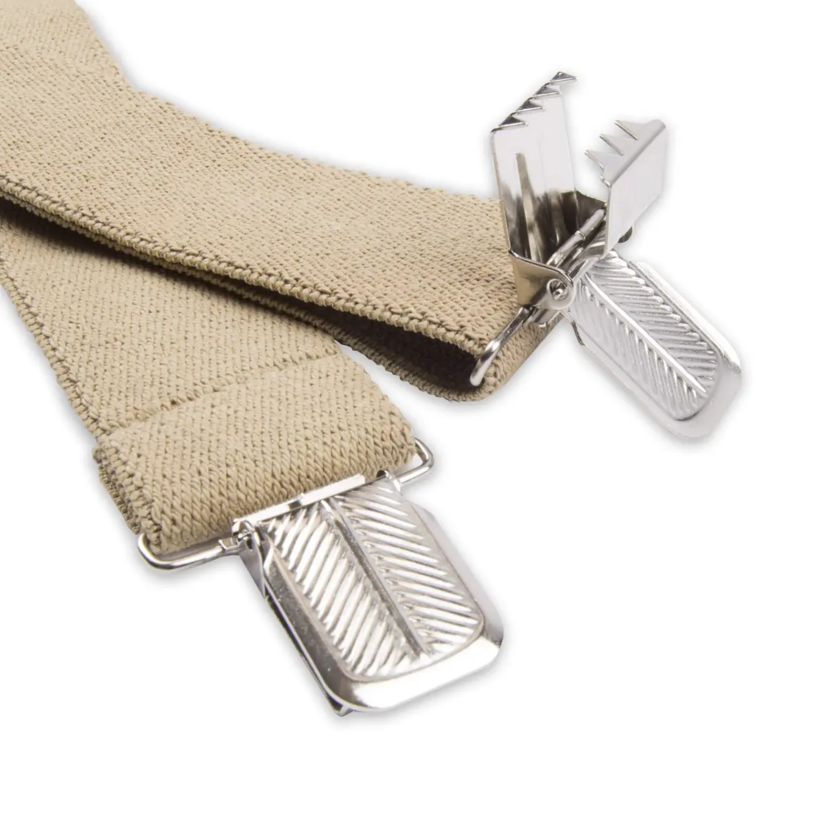 Dickies Men's 1-1/4" Solid Straight Clip Suspender, Beige, Up to 42" Waist | Heavy-Duty Workwear Accessory - view 2