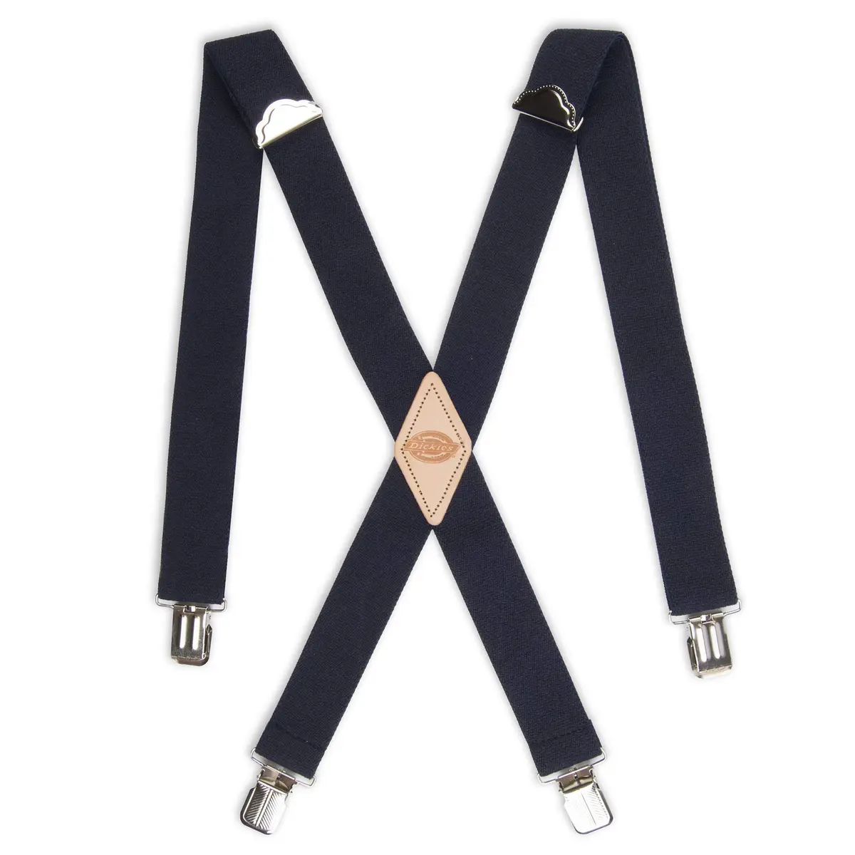 Dickies Men's 1-1/4" Solid Straight Clip Suspender, Navy, One Size (48" Max Waist) | Heavy Duty Work & Style - main product image