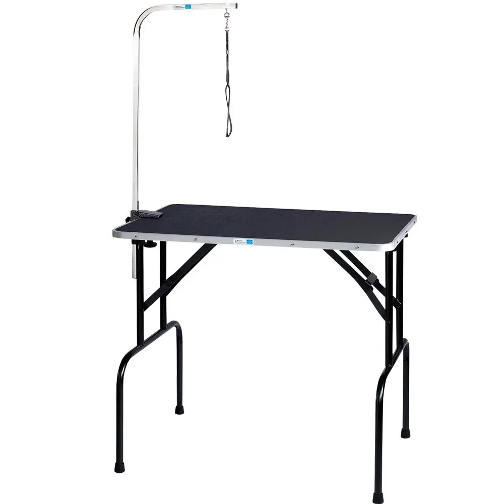 Master Equipment Grooming Table with Arm, 48" | Portable, Heavy-Duty Pet Grooming Table with Non-Slip Surface - main product image
