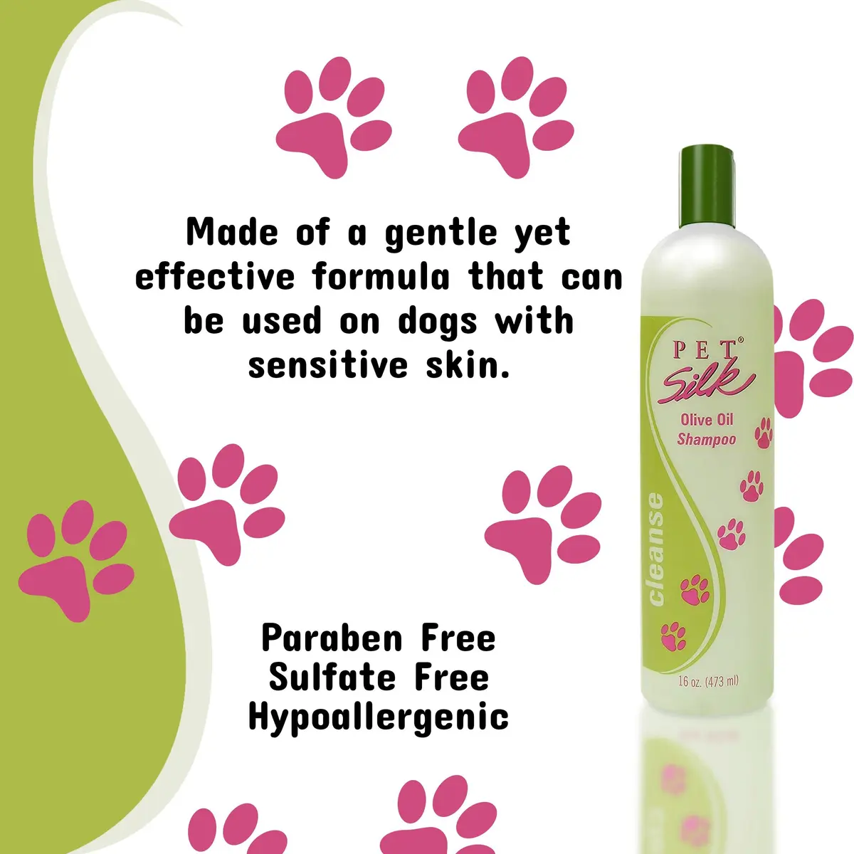 Pet Silk Olive Oil Shampoo 16 Oz | Moisturizing Pet Hair Care for Dogs - view 5