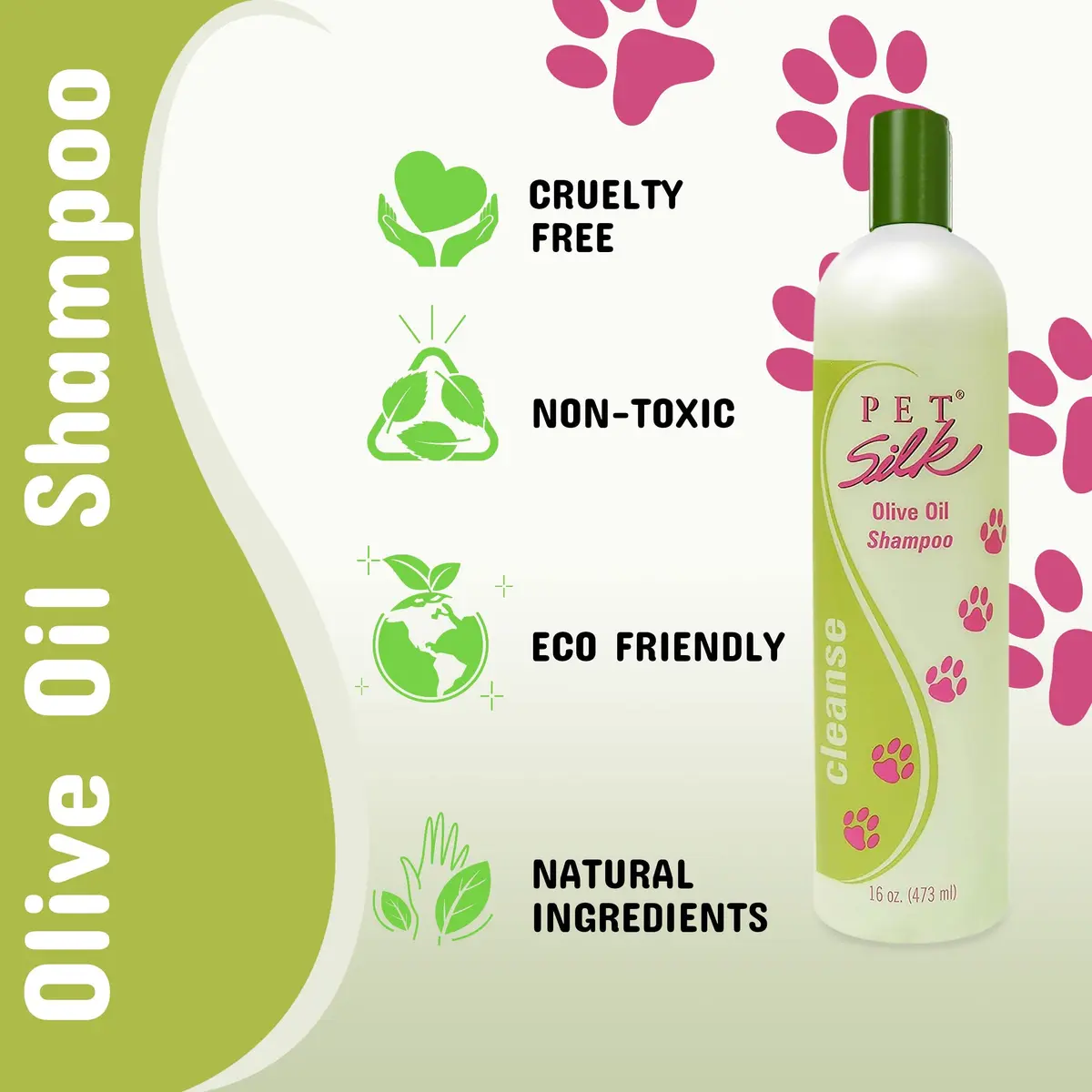 Pet Silk Olive Oil Shampoo 16 Oz | Moisturizing Pet Hair Care for Dogs - view 6