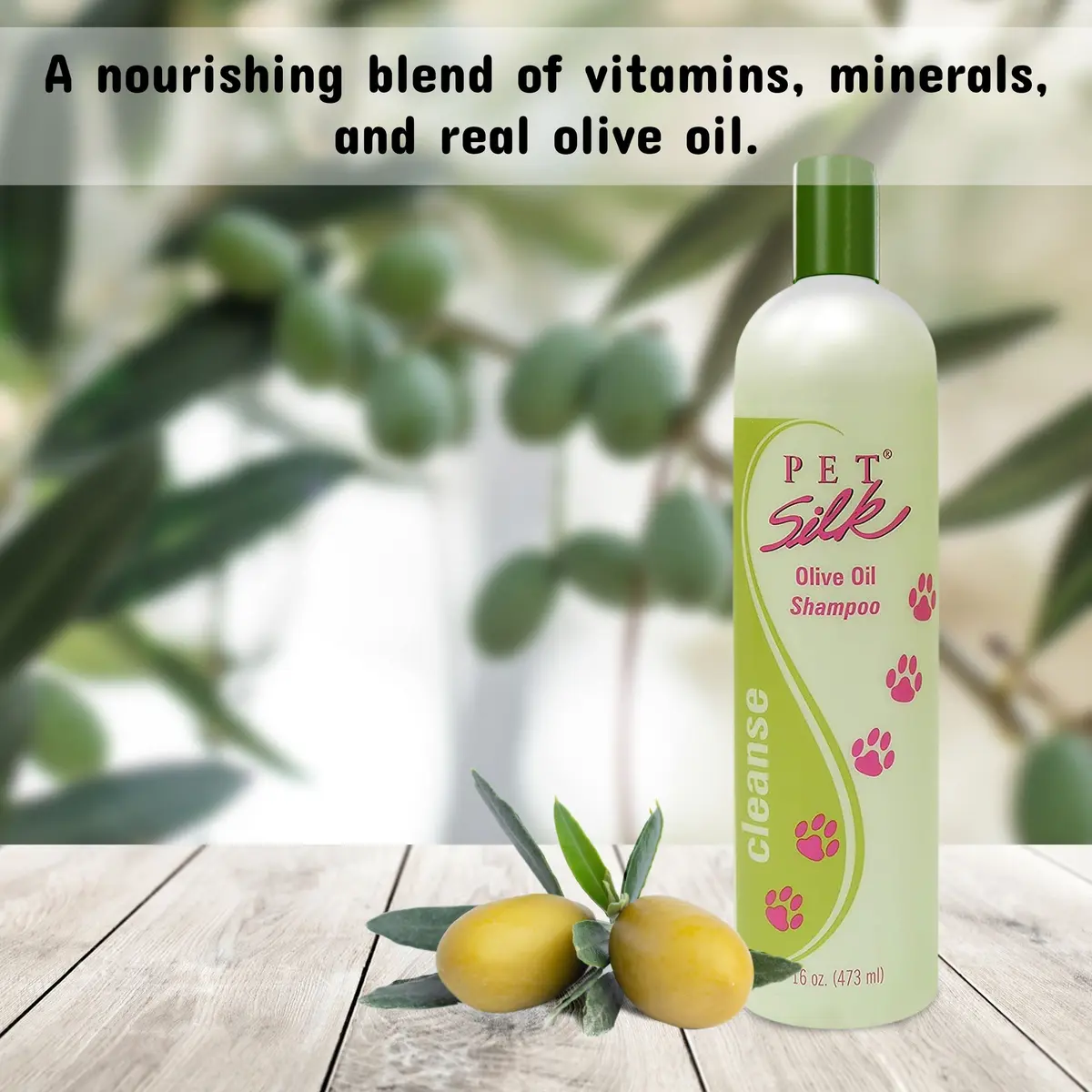 Pet Silk Olive Oil Shampoo 16 Oz | Moisturizing Pet Hair Care for Dogs - view 4